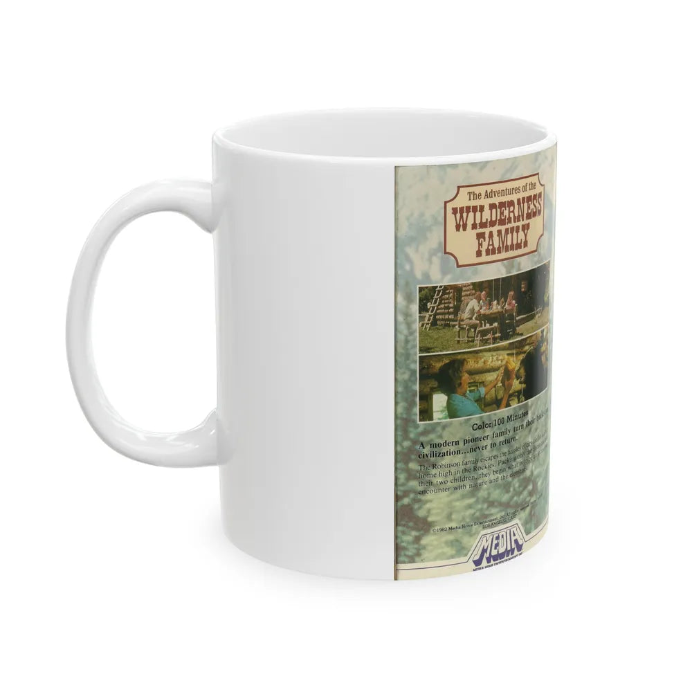 THE ADVENTURES OF THE WILDERNESS FAMILY (VHS COVER) - White Coffee Mug-Go Mug Yourself