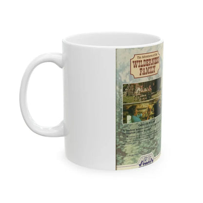 THE ADVENTURES OF THE WILDERNESS FAMILY (VHS COVER) - White Coffee Mug - Go Mug Yourself