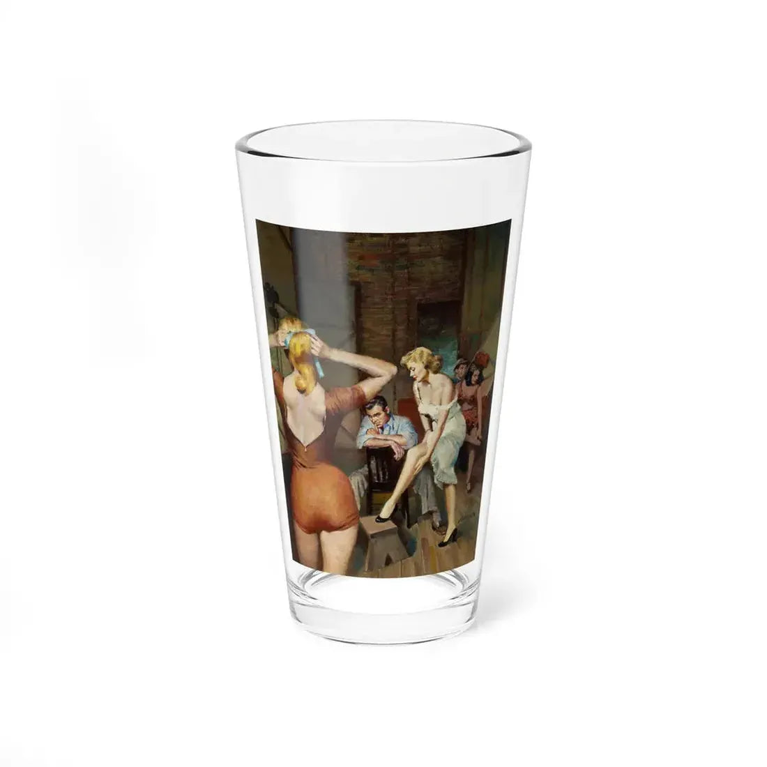 The Affairs of a Leading Lady, paperback cover (Venus, 1952) - Pint Glass 16oz 16oz - Go Mug Yourself