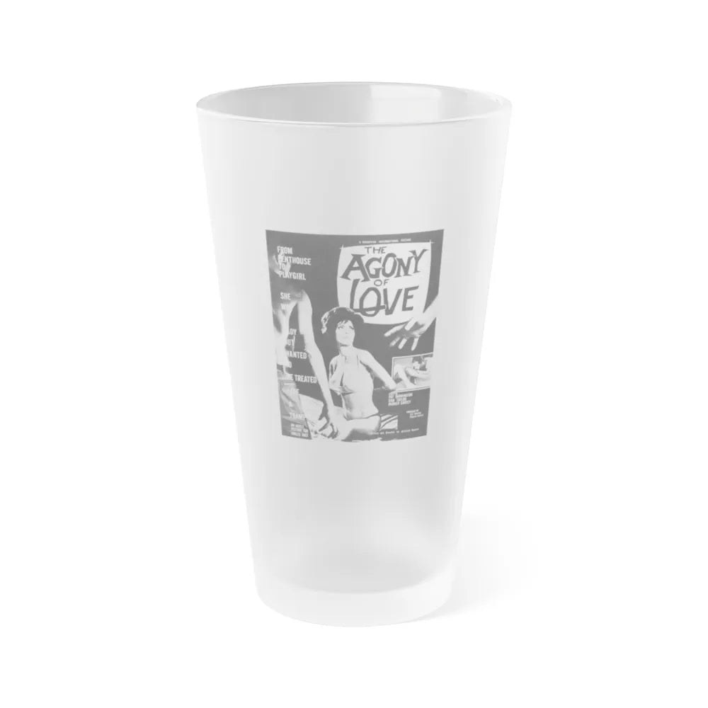 THE AGONY OF LOVE 1966 Movie Poster - Frosted Pint Glass 16oz-Go Mug Yourself