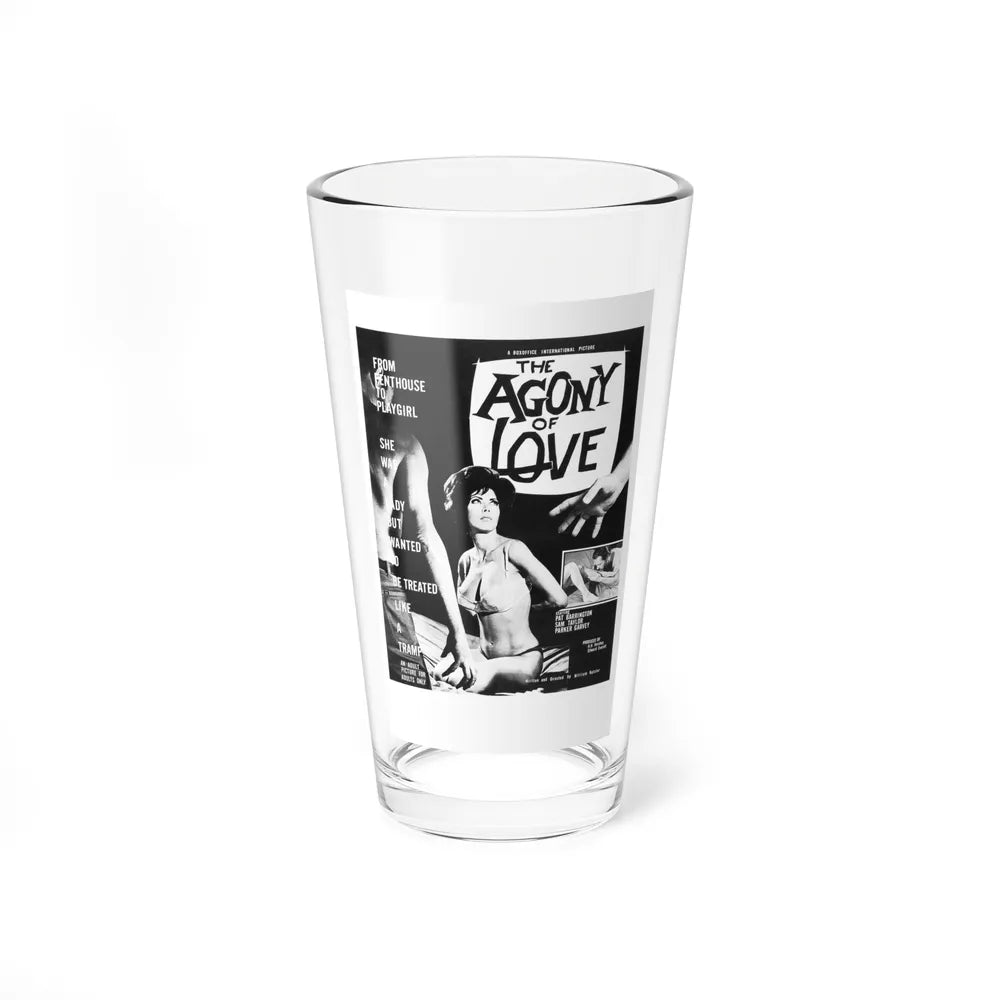 THE AGONY OF LOVE 1966 Movie Poster - Pint Glass 16oz-16oz-Go Mug Yourself