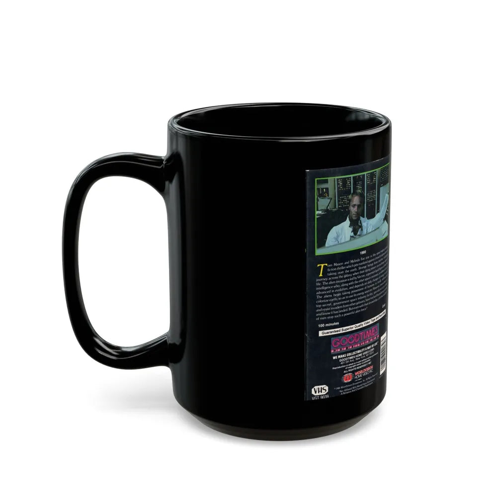 THE AILENS ARE COMING (VHS COVER) - Black Coffee Mug-Go Mug Yourself