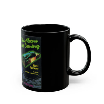 THE AILENS ARE COMING (VHS COVER) - Black Coffee Mug-Go Mug Yourself