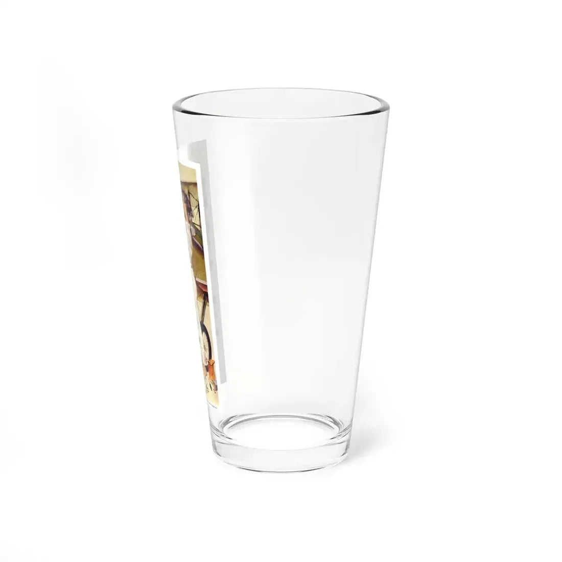 The Airborne Female, The Saturday Evening Post, December 1956 (Magazine Illustration) Pint Glass 16oz - Go Mug Yourself