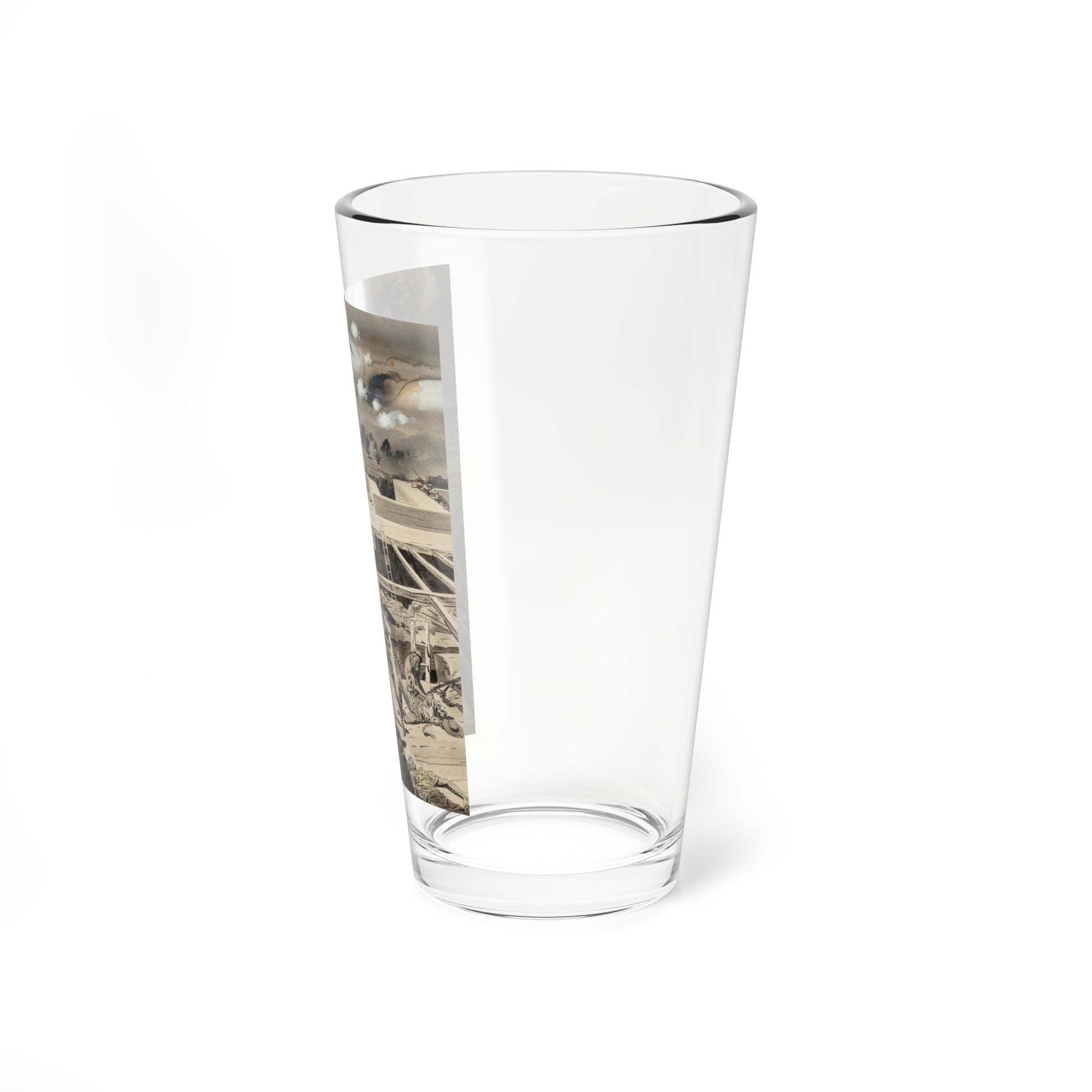 The Alamo (Magazine Illustration) Pint Glass 16oz-Go Mug Yourself