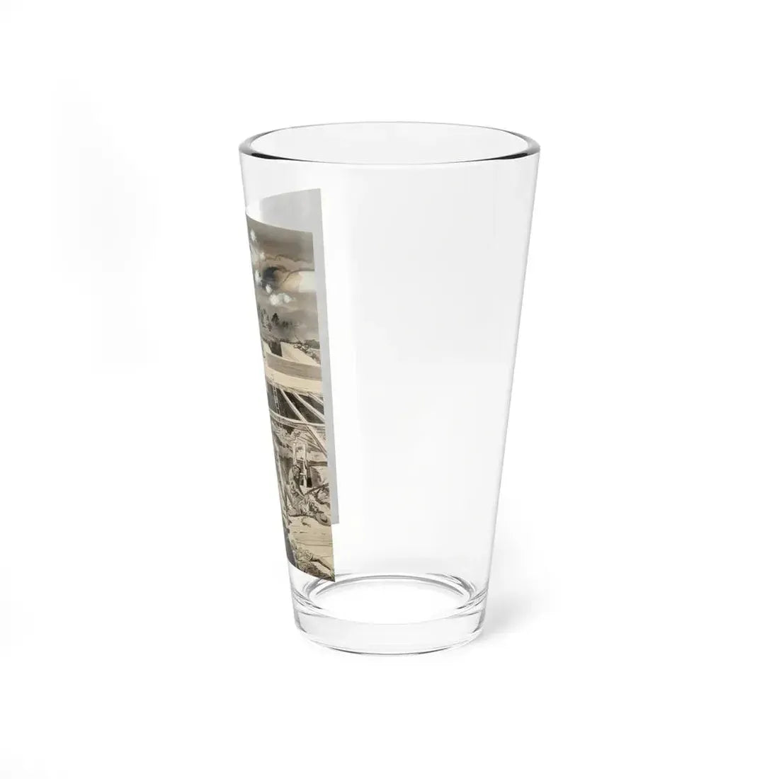 The Alamo (Magazine Illustration) Pint Glass 16oz - Go Mug Yourself