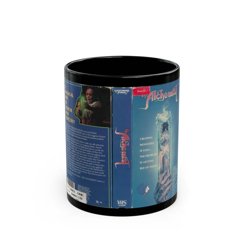 THE ALCHEMIST VERSION2 (VHS COVER) - Black Coffee Mug-11oz-Go Mug Yourself