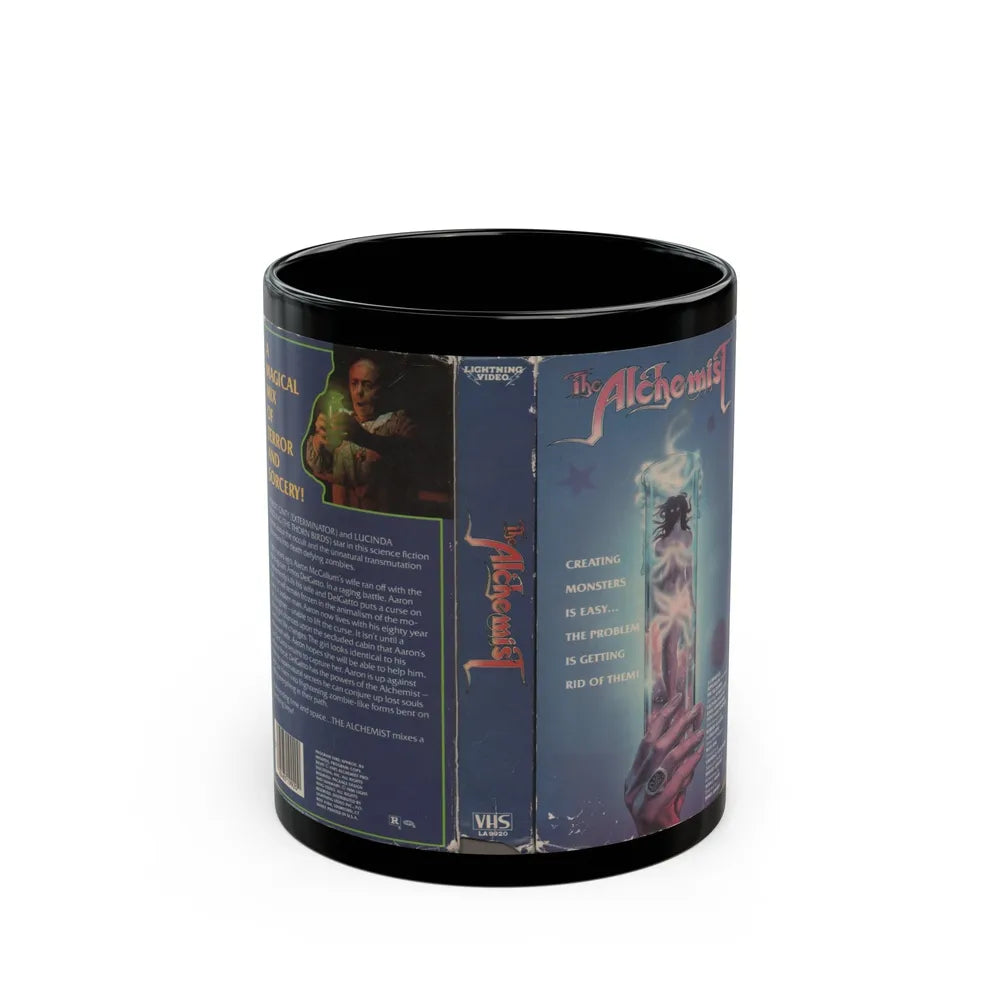 THE ALCHEMIST VERSION3 (VHS COVER) - Black Coffee Mug-11oz-Go Mug Yourself