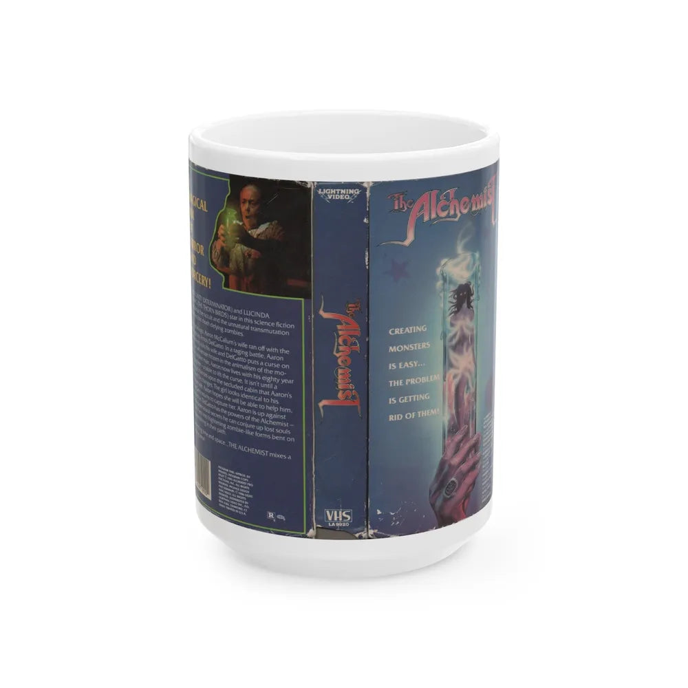 THE ALCHEMIST VERSION3 (VHS COVER) - White Coffee Mug-15oz-Go Mug Yourself