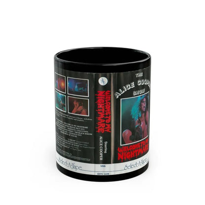THE ALICE COOPER SHOW WELCOME TO MY NIGHTMARE (VHS COVER) - Black Coffee Mug 11oz - Go Mug Yourself