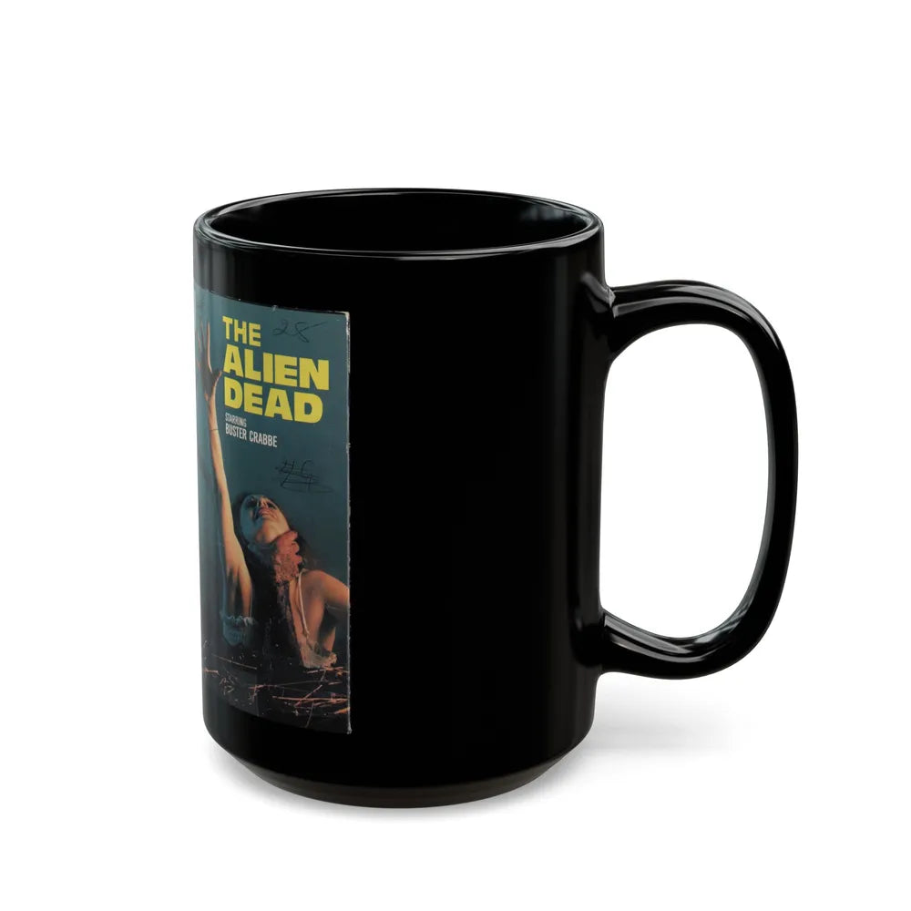 THE ALIEN DEAD (VHS COVER) - Black Coffee Mug-Go Mug Yourself