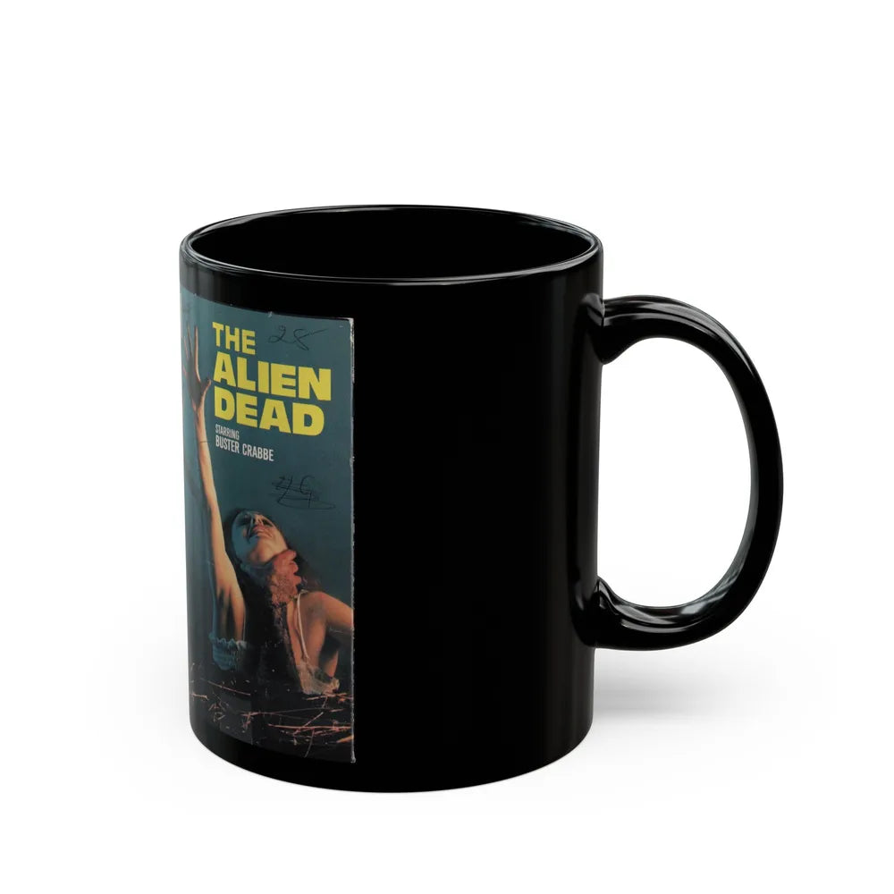 THE ALIEN DEAD (VHS COVER) - Black Coffee Mug-Go Mug Yourself