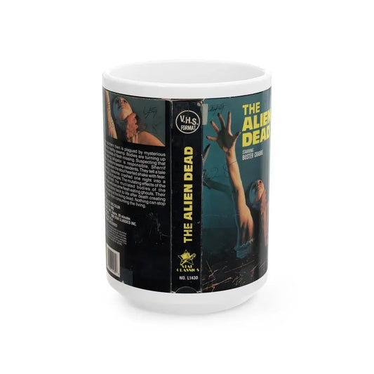 THE ALIEN DEAD (VHS COVER) - White Coffee Mug 15oz - Go Mug Yourself