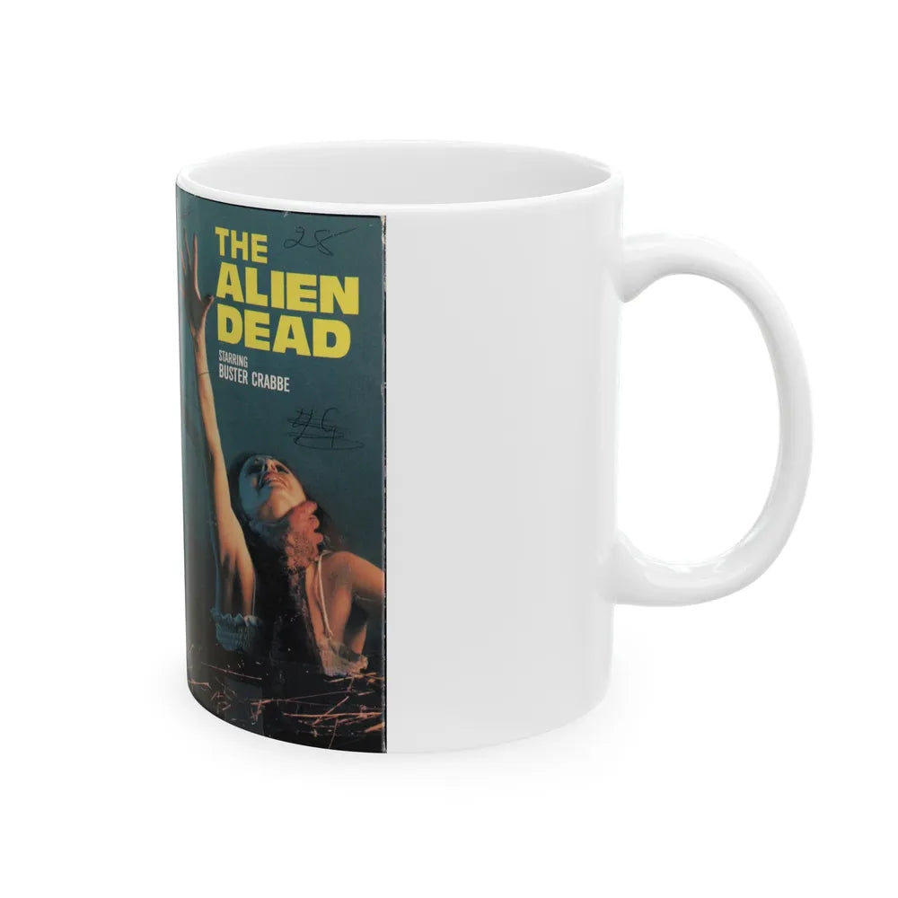 THE ALIEN DEAD (VHS COVER) - White Coffee Mug-Go Mug Yourself