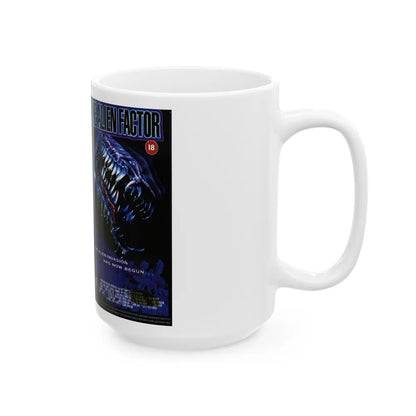 THE ALIEN FACTOR (VHS COVER) - White Coffee Mug-Go Mug Yourself