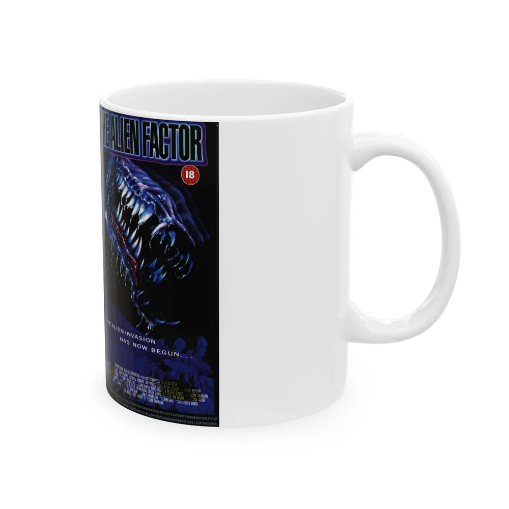 THE ALIEN FACTOR (VHS COVER) - White Coffee Mug-Go Mug Yourself