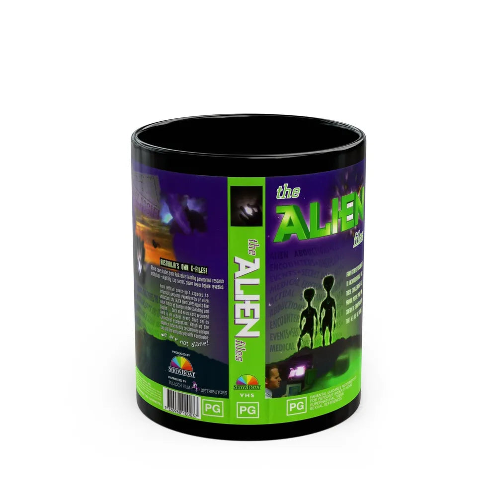 THE ALIEN FILES (VHS COVER) - Black Coffee Mug-11oz-Go Mug Yourself