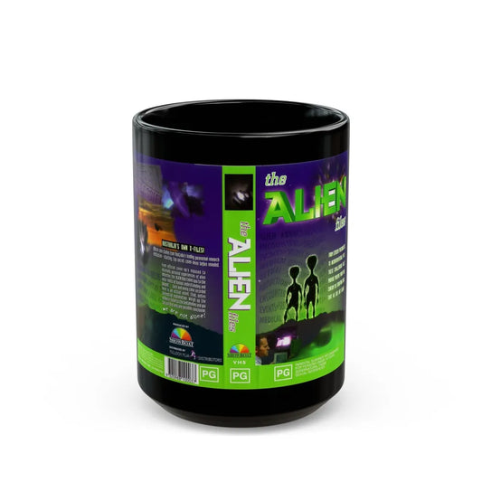 THE ALIEN FILES (VHS COVER) - Black Coffee Mug-15oz-Go Mug Yourself