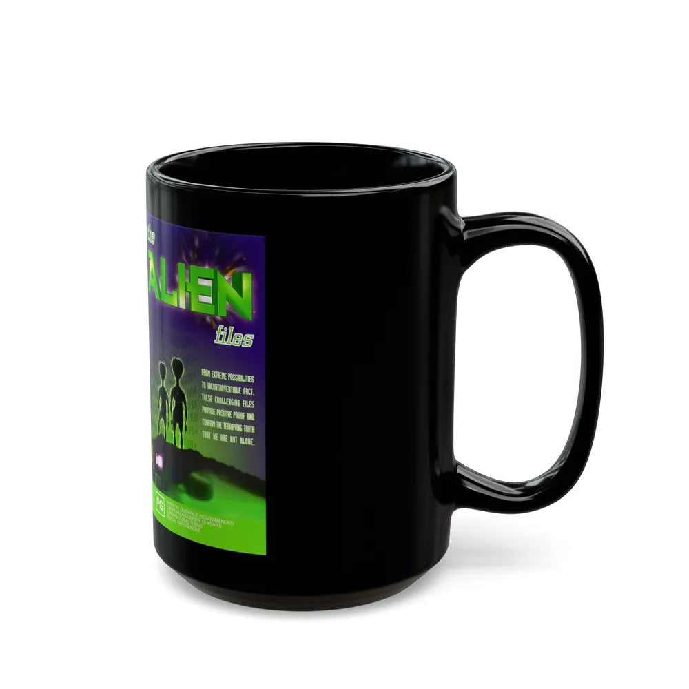 THE ALIEN FILES (VHS COVER) - Black Coffee Mug-Go Mug Yourself