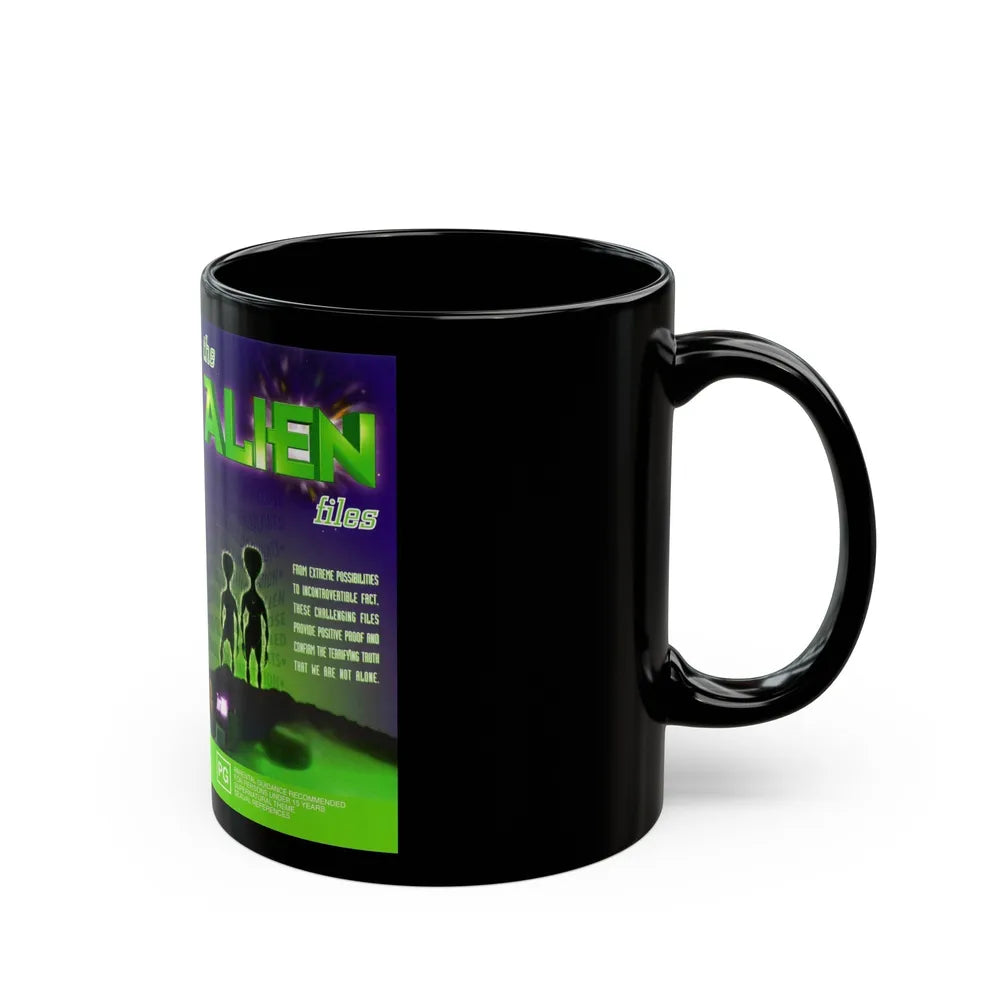 THE ALIEN FILES (VHS COVER) - Black Coffee Mug-Go Mug Yourself