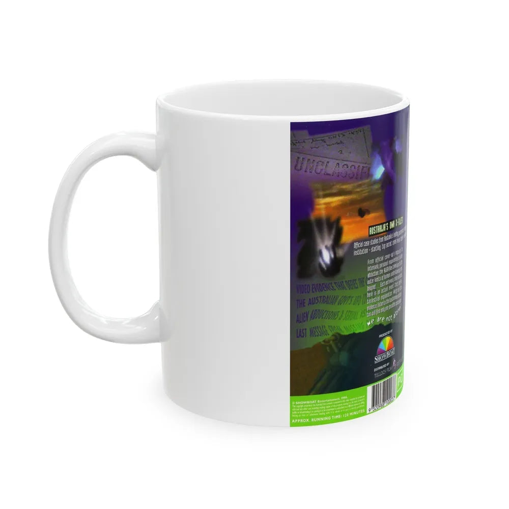 THE ALIEN FILES (VHS COVER) - White Coffee Mug-Go Mug Yourself