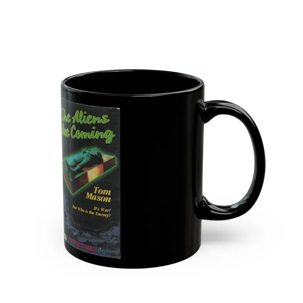 THE ALIENS ARE COMING (VHS COVER) - Black Coffee Mug-Go Mug Yourself