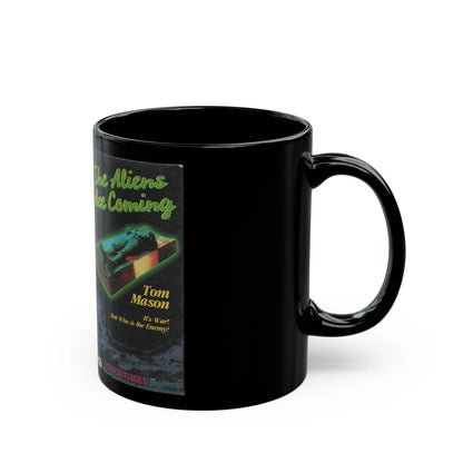 THE ALIENS ARE COMING (VHS COVER) - Black Coffee Mug-Go Mug Yourself