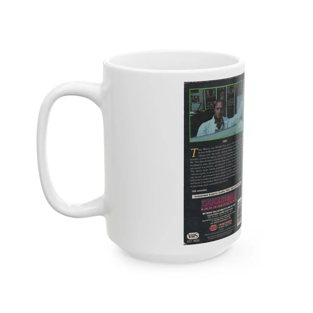 THE ALIENS ARE COMING (VHS COVER) - White Coffee Mug-Go Mug Yourself