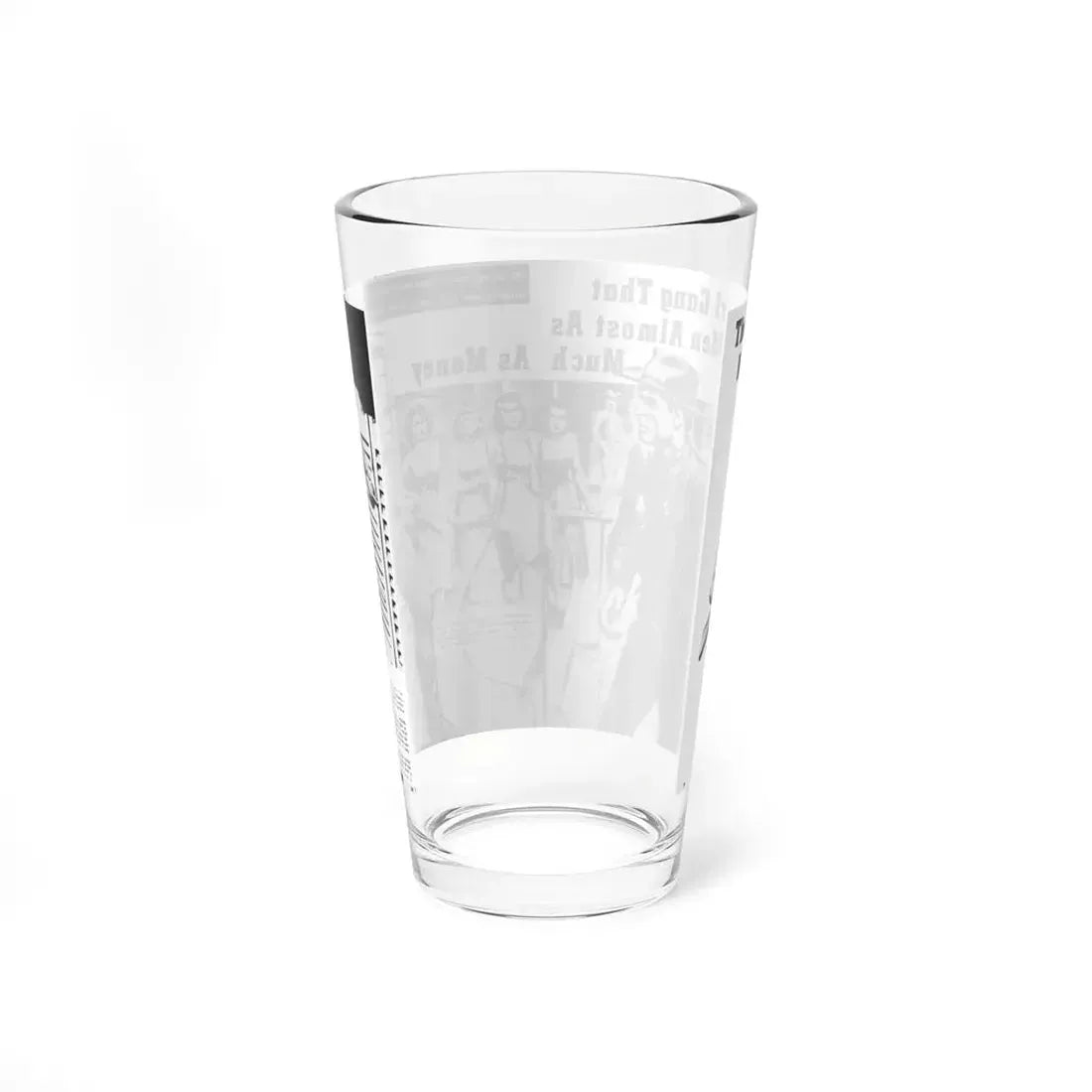 The All Girl Gang That Needed Men Almost As Much As Money, Real Men, August 1967 (Magazine Illustration) Pint Glass 16oz - Go Mug Yourself