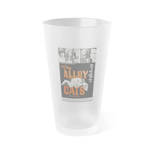 THE ALLEY CATS 1966 Movie Poster - Frosted Pint Glass 16oz Default Title - Go Mug Yourself