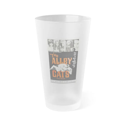 THE ALLEY CATS 1966 Movie Poster - Frosted Pint Glass 16oz-Go Mug Yourself