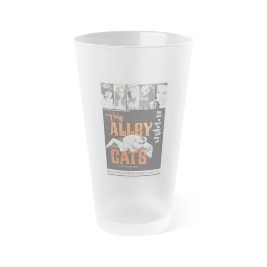 THE ALLEY CATS 1966 Movie Poster - Frosted Pint Glass 16oz-Go Mug Yourself