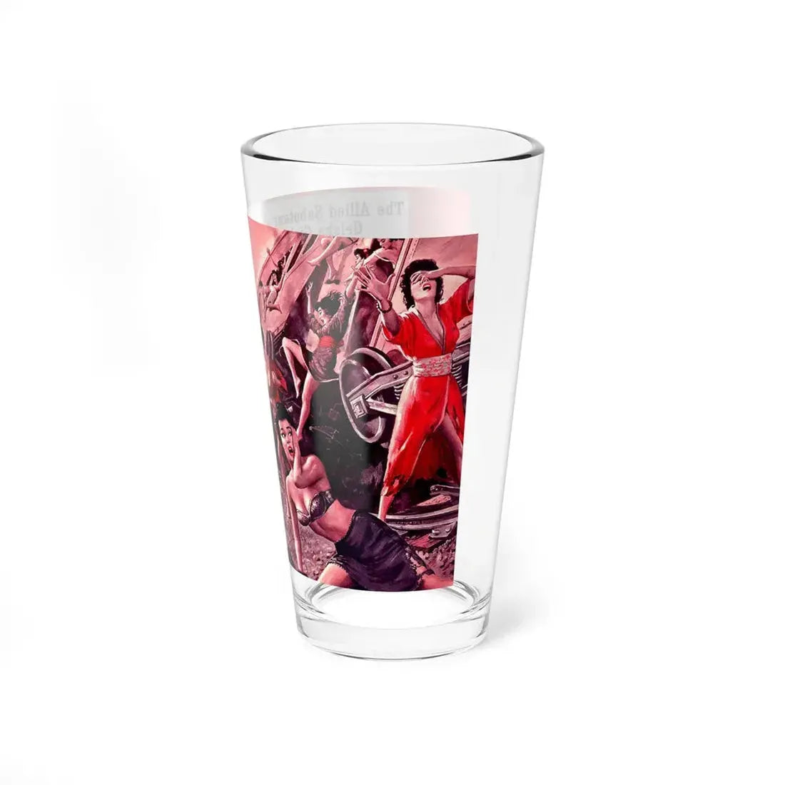 The Allied Saboteur and His Geisha Girl Riots, Stag, July 1960 (Magazine Illustration) Pint Glass 16oz - Go Mug Yourself