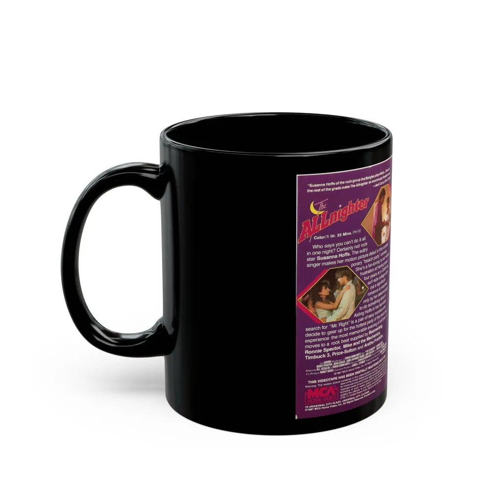 THE ALLNIGHTER (VHS COVER) - Black Coffee Mug-Go Mug Yourself