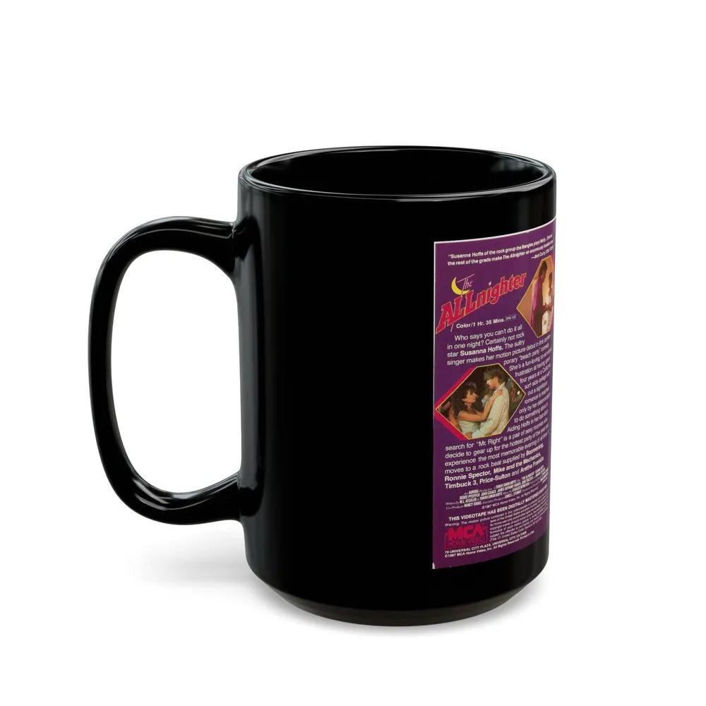 THE ALLNIGHTER (VHS COVER) - Black Coffee Mug-Go Mug Yourself