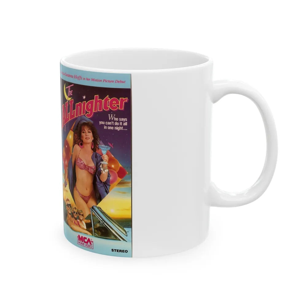 THE ALLNIGHTER (VHS COVER) - White Coffee Mug-Go Mug Yourself