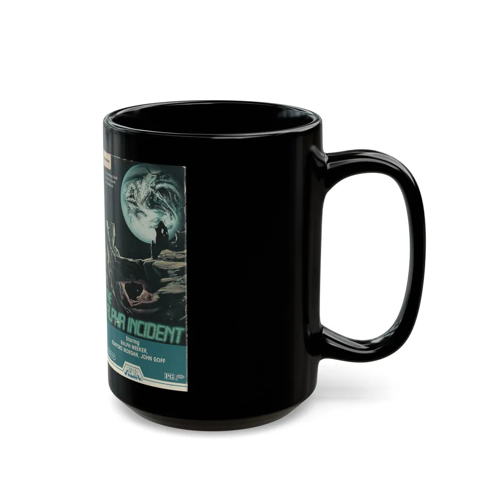 THE ALPHA INCIDENT (VHS COVER) - Black Coffee Mug-Go Mug Yourself