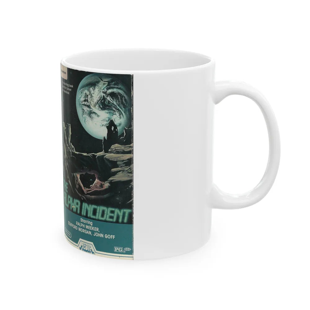 THE ALPHA INCIDENT (VHS COVER) - White Coffee Mug-Go Mug Yourself