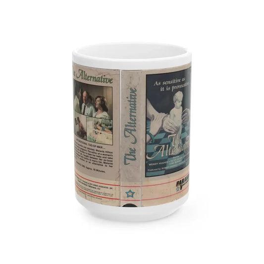 THE ALTERNATIVE (VHS COVER) - White Coffee Mug 15oz - Go Mug Yourself