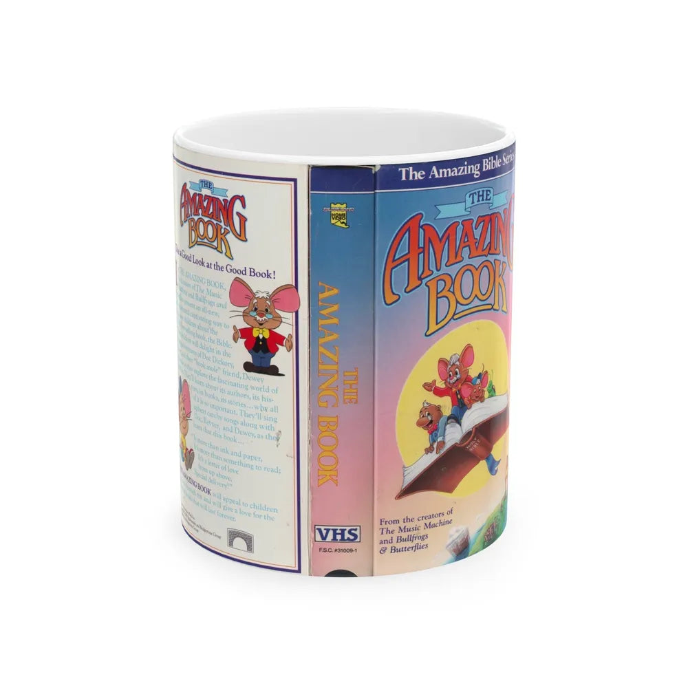 THE AMAZING BOOK (VHS COVER) - White Coffee Mug-11oz-Go Mug Yourself