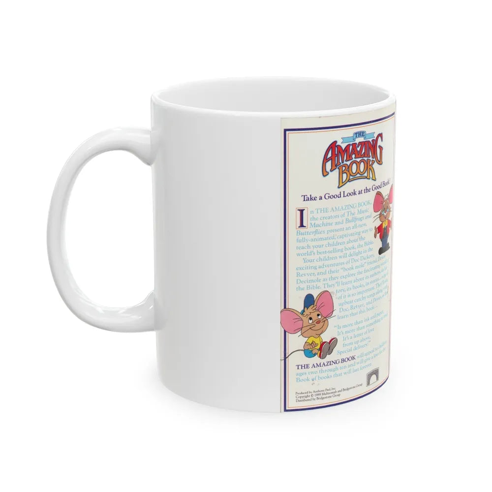 THE AMAZING BOOK (VHS COVER) - White Coffee Mug-Go Mug Yourself