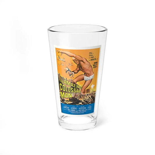 THE AMAZING COLOSSAL MAN 1957 Movie Poster - Pint Glass 16oz 16oz - Go Mug Yourself