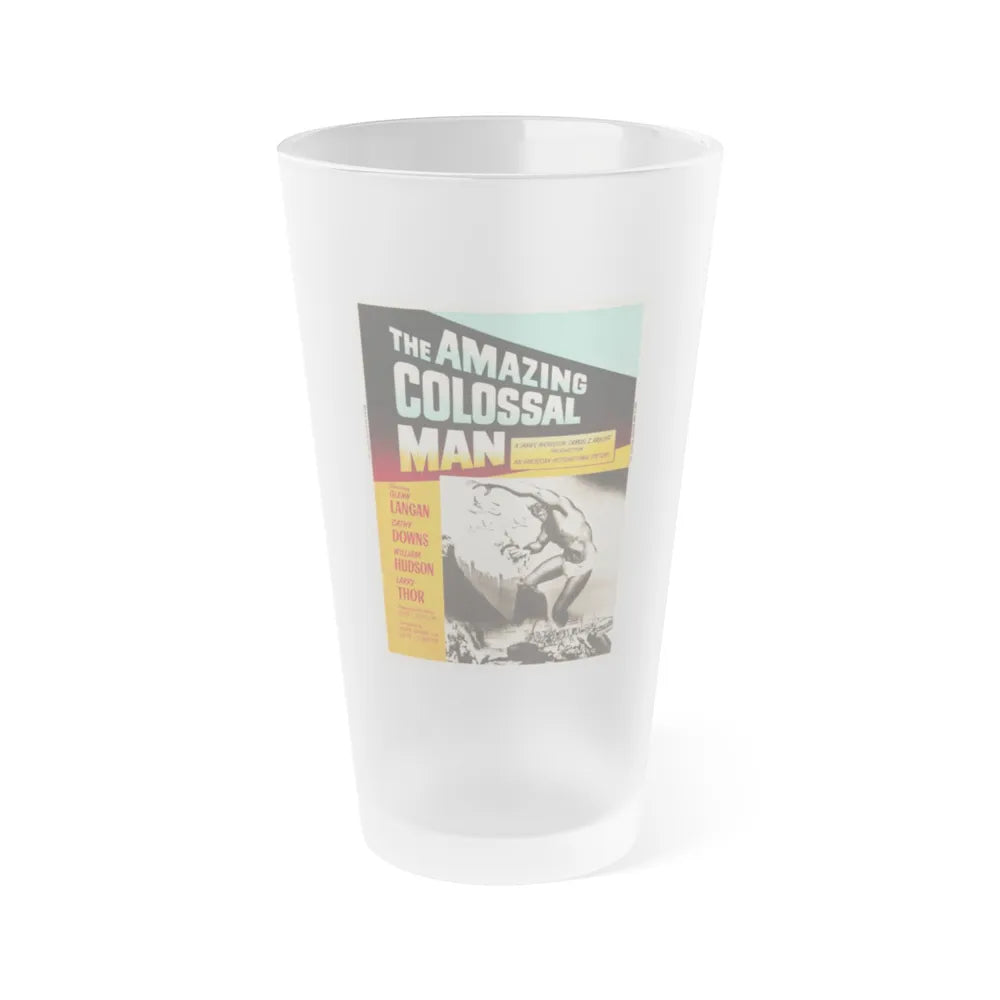 THE AMAZING COLOSSAL MAN (3) 1957 Movie Poster - Frosted Pint Glass 16oz-16oz-Frosted-Go Mug Yourself