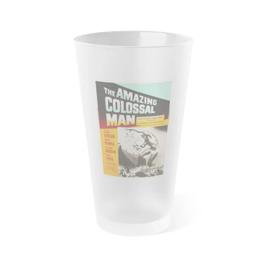 THE AMAZING COLOSSAL MAN (3) 1957 Movie Poster - Frosted Pint Glass 16oz-16oz-Frosted-Go Mug Yourself