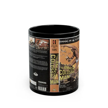 THE AMAZING COLOSSAL MAN (VHS COVER) - Black Coffee Mug-11oz-Go Mug Yourself