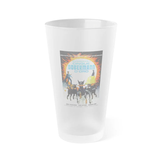 THE AMAZING DOBERMANS (2) 1976 Movie Poster - Frosted Pint Glass 16oz-16oz-Frosted-Go Mug Yourself