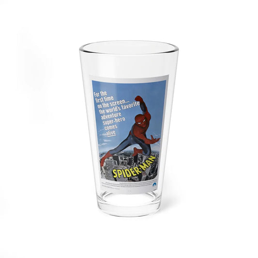 THE AMAZING SPIDER-MAN 1977 Movie Poster - Pint Glass 16oz-16oz-Go Mug Yourself