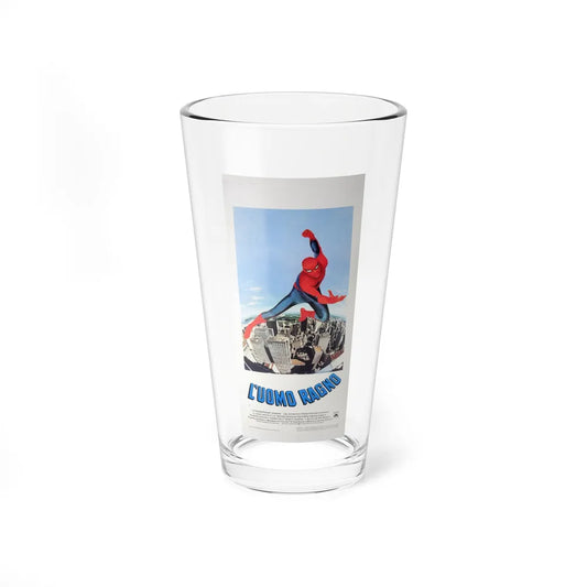 THE AMAZING SPIDER-MAN (ITALIAN) 1977 Movie Poster - Pint Glass 16oz-16oz-Go Mug Yourself