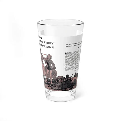 The Amazing Success Story of Mickey Spillane, Climax magazine, May 1959 (Magazine Illustration) Pint Glass 16oz 16oz - Go Mug Yourself