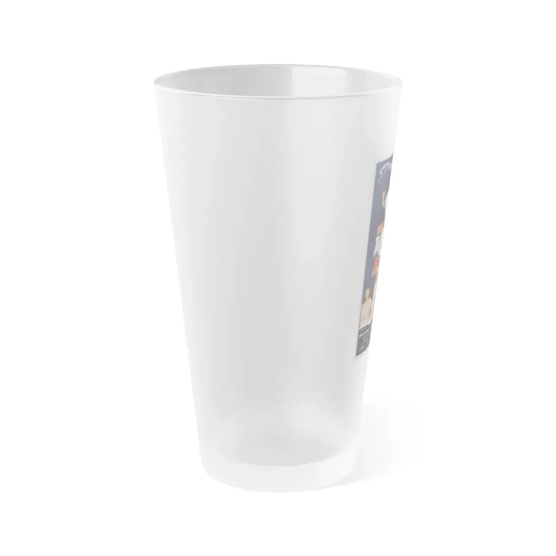 THE AMAZING TRANSPARENT MAN 1960 Movie Poster - Frosted Pint Glass 16oz - Go Mug Yourself